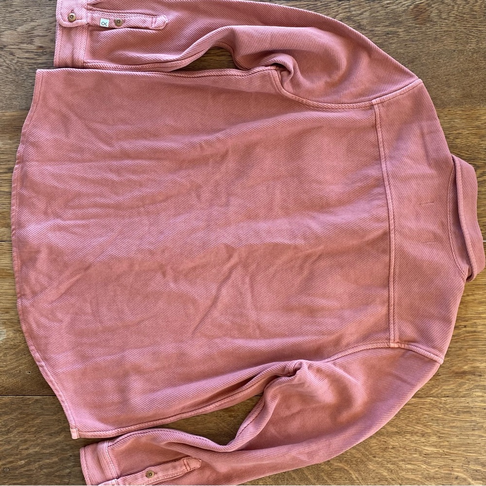 Outerknown Blanket Shirt Peach Button Down Shirt - Picture 9 of 12